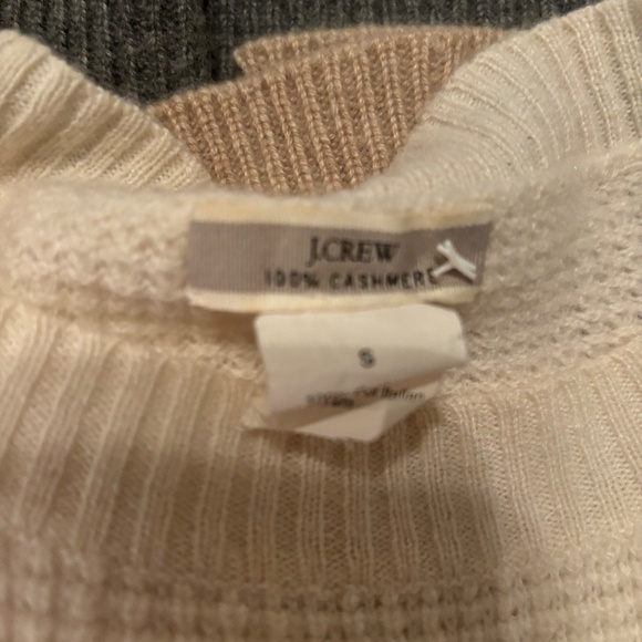 J Crew Cashmere Color Block Sweater - Picture 3 of 3
